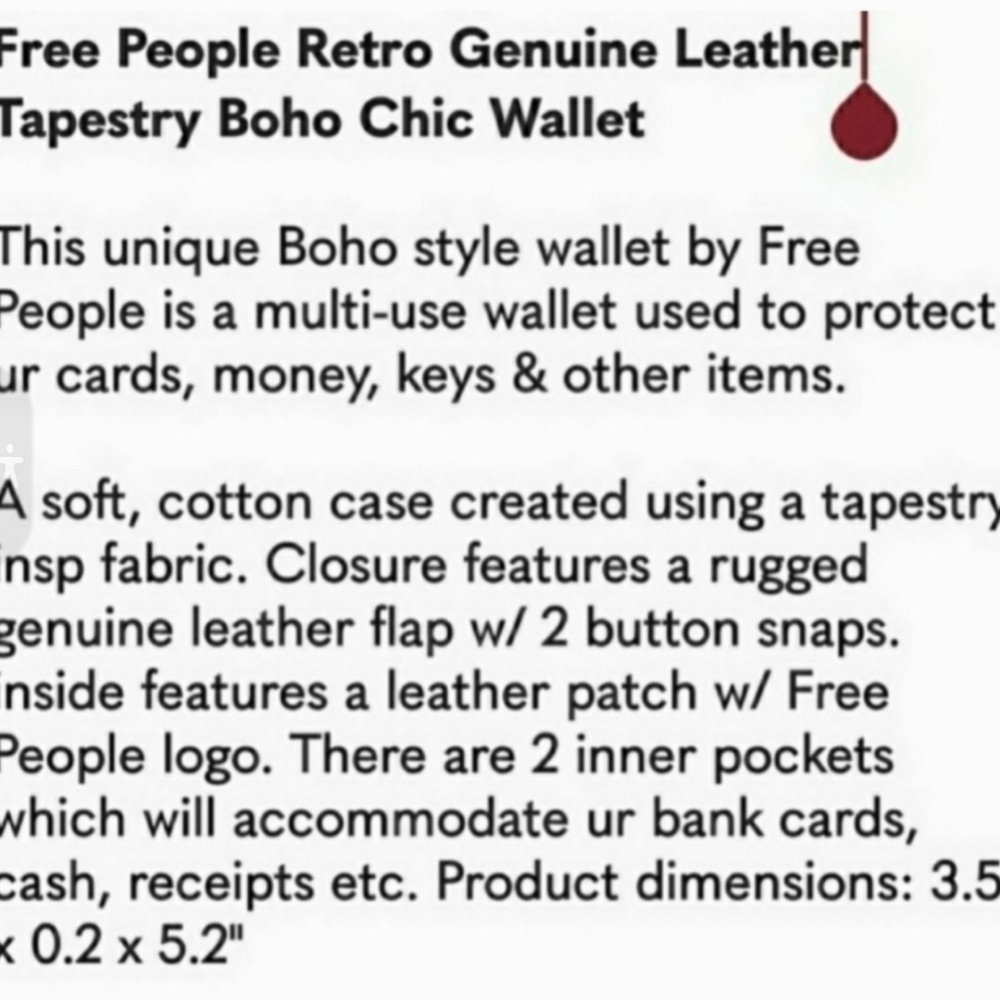 🌋👽 Free People Boho Embroidered Repurposed vtg banjara hippie Wallet card case - Picture 4 of 15